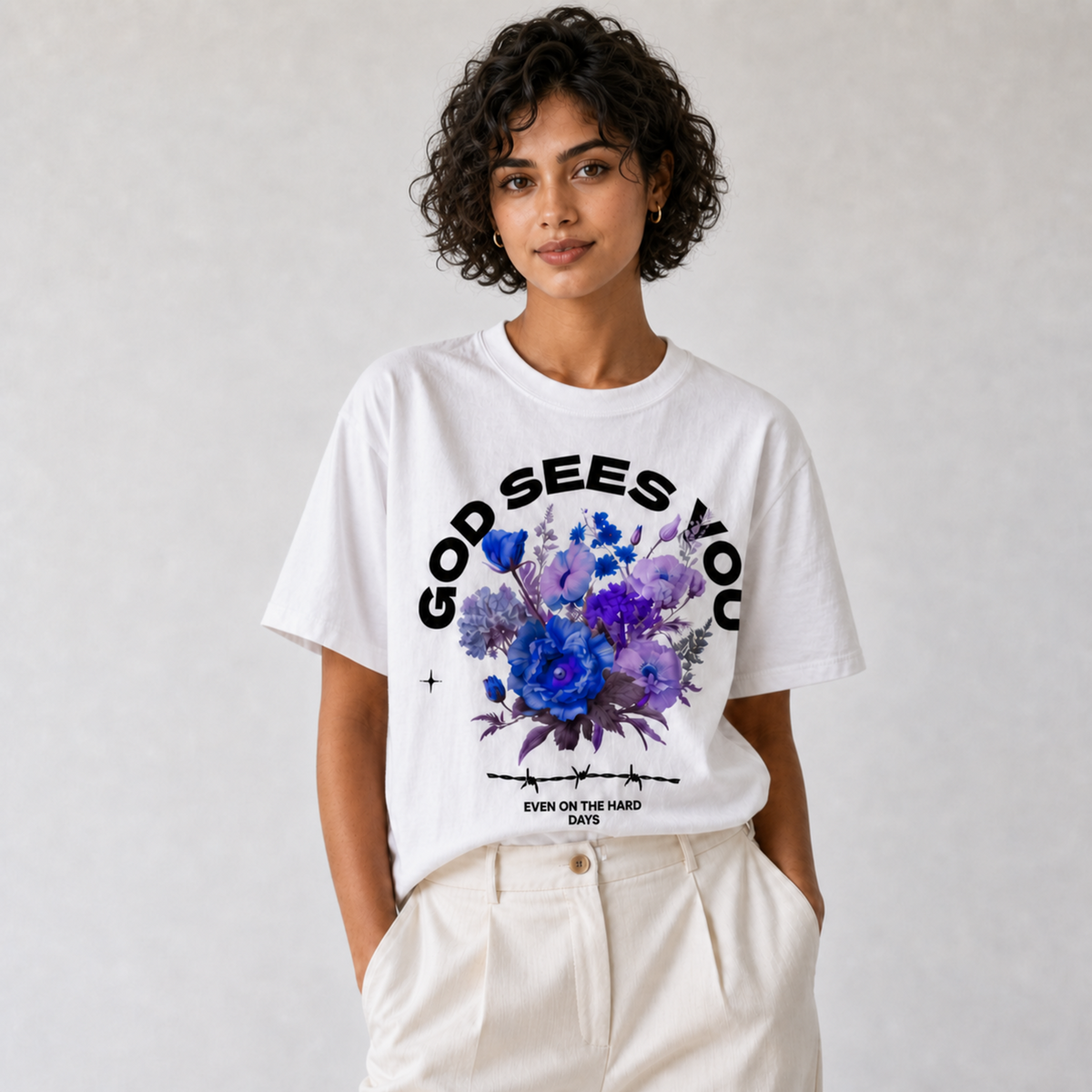 God Sees You  Faith Tshirt for Mom