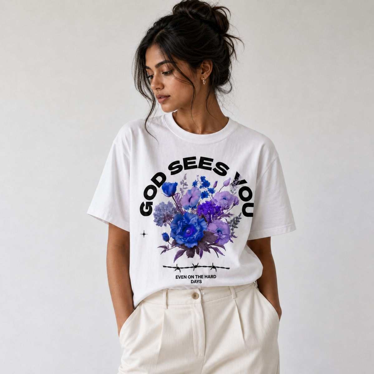 God Sees You  Faith Tshirt for Mom