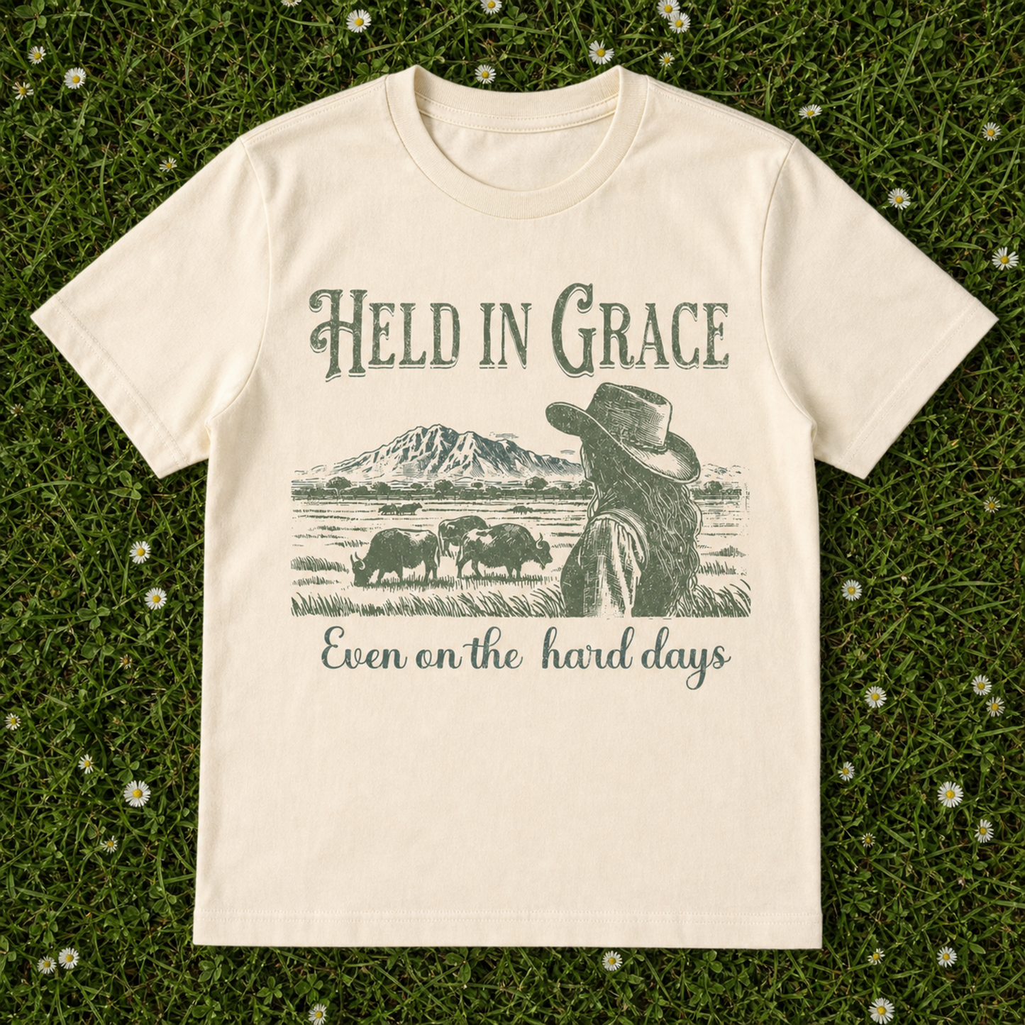 Held In Grace Even On The Hard Days Comfort Color Tee