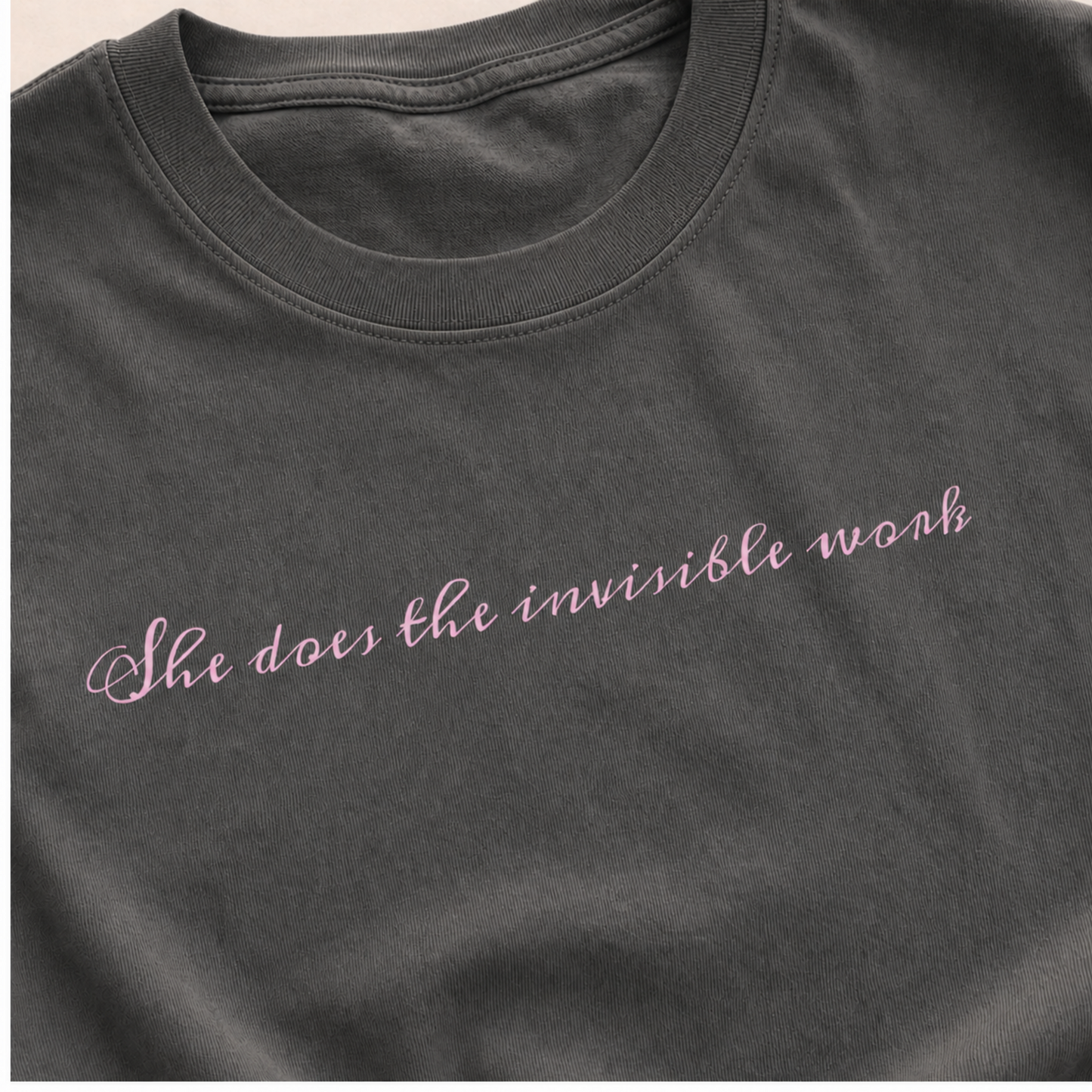 She Does The Invisible Work Heaven Keeps The Record Comfort Color Tee