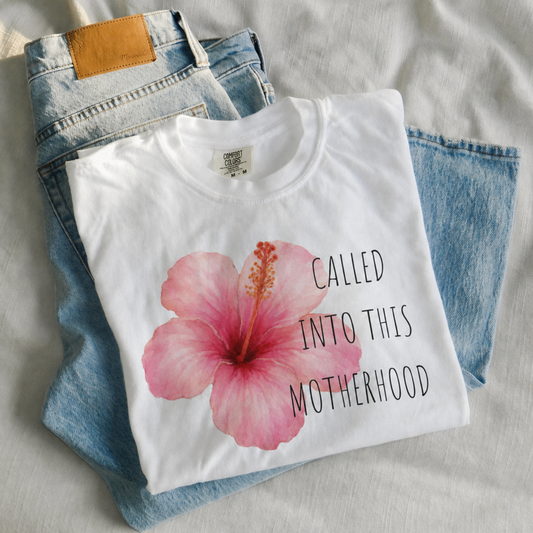 Called Into this Motherhood Comfort Color Tee
