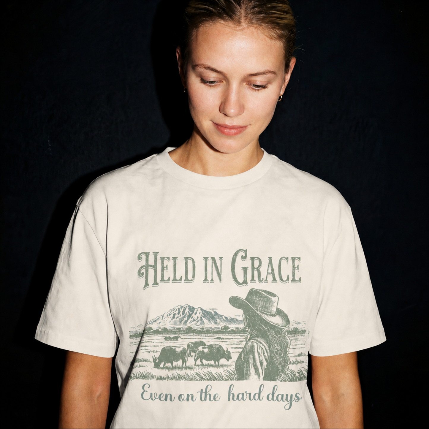 Held In Grace Even On The Hard Days Comfort Color Tee