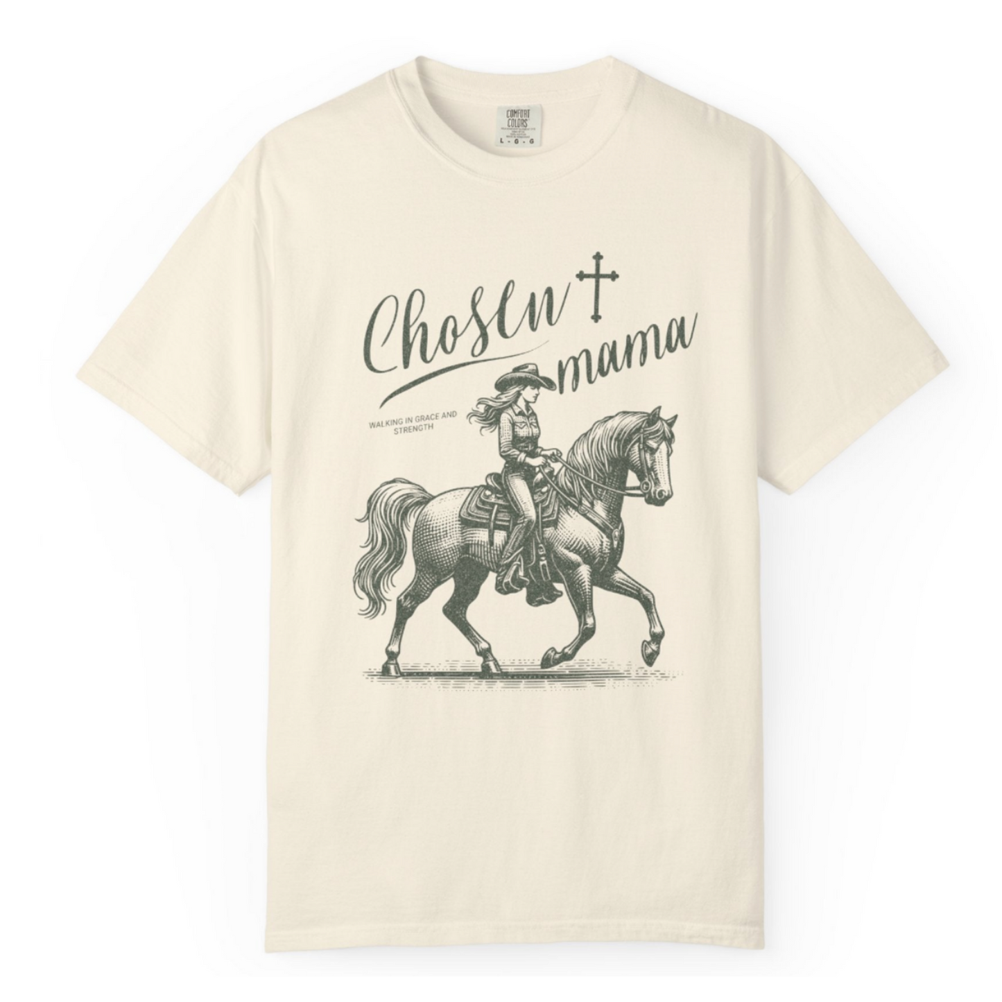 Chosen Mama Walking In Grace and Strength Comfort Color Tee