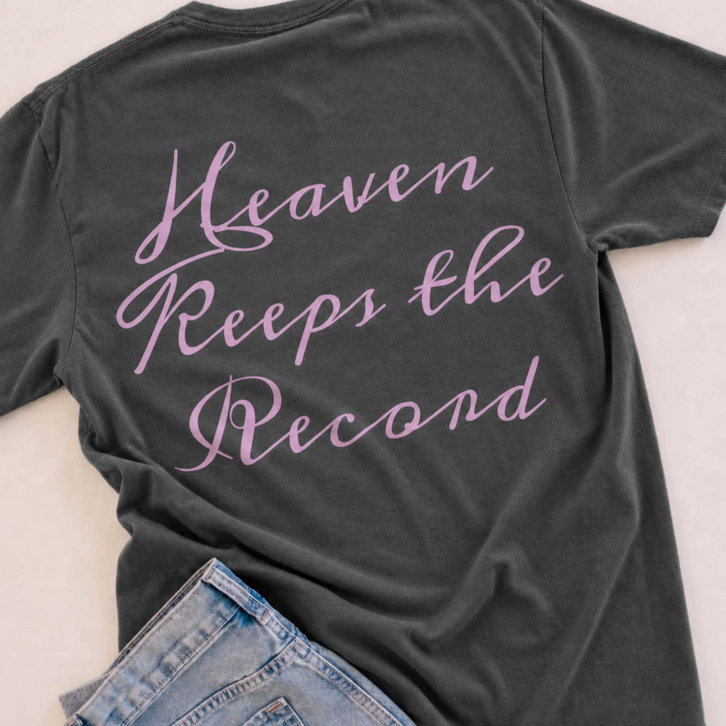 She Does The Invisible Work Heaven Keeps The Record Comfort Color Tee