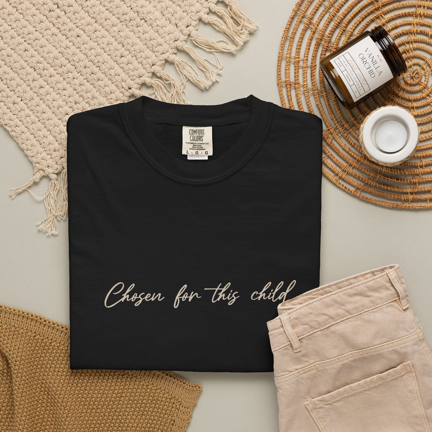 Chosen for This Child Comfort Color Tee