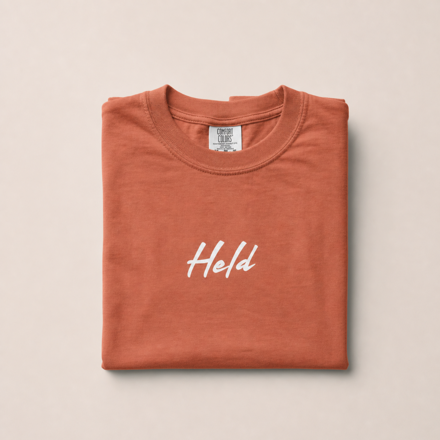 Held Isaiah 41:10 Tee | Comfort Colors Christian Mom Shirt